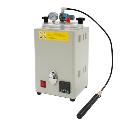 Wax Casting Machine, 350W 110V Air Pumping Wax Injector w/TEM Regulator & Digital Display, Melting Wax Making Wax Jewelry Casting Machine for Jewelry Moulds, Candle Making
