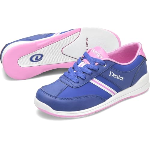 Image of Dexter Women's Dani Bowling Shoes Purple /Pink - Universal Slide Soles - Made for Both Left and Right Handed Bowlers - Athletic Fit - Lightweight