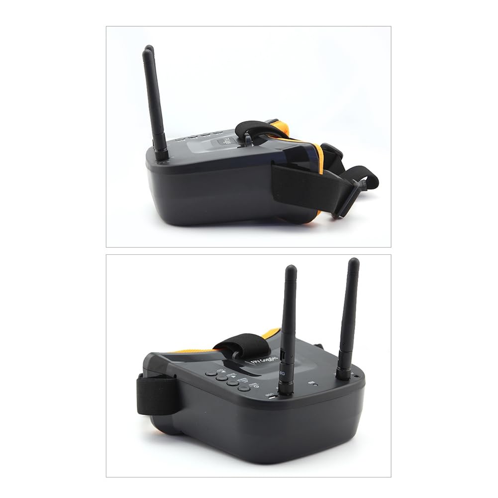 Mini Gafas FPV con Antenas Duales de 5,8 G y 40 Canales y Videoconsola con Monitor de Pantalla LCD de 3 Pulgadas y Cámara