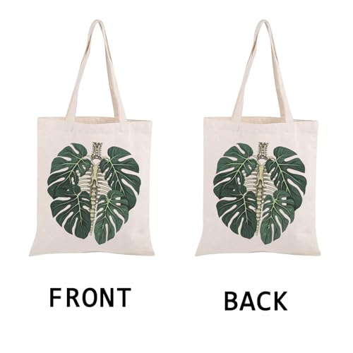 Bolsa Tote PWHAOO Monstera Skeleton miniatura 5