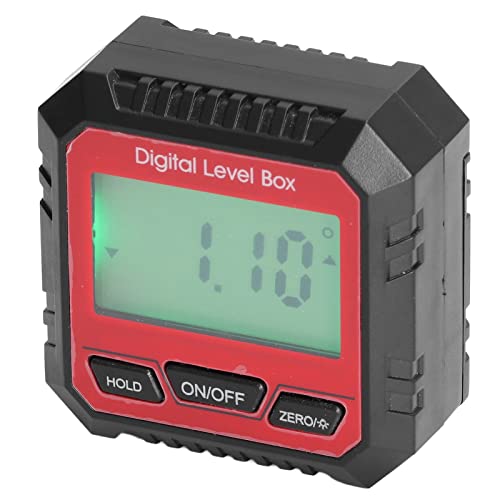 Inclinómetro digital y nivel magnético con LCD, rojo miniatura 1