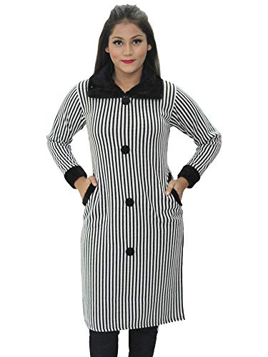 Image of Matelco Women's Wool Straight Kurti for Winters (Ad04Caz45 Black Parent).