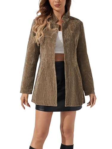 Womens Casual Blazers Open Front Long Sleeve Work Office Suit Jackets