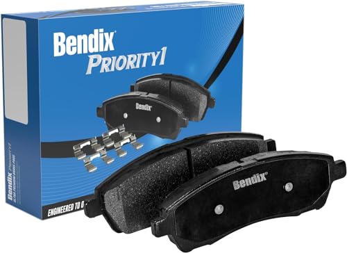 Image of Bendix Priority1 CFM2475 Semi-Metallic Rear Brake Pads for BMW 530i xDrive 2024, 540i xDrive 2024, 740i 2024-2023, 750e xDrive 2024, i7 2024-2023