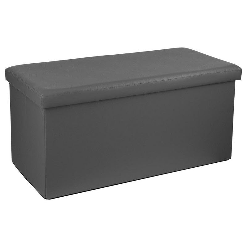 Silumen - Baúl de almacenamiento plegable (76 cm), color gris
