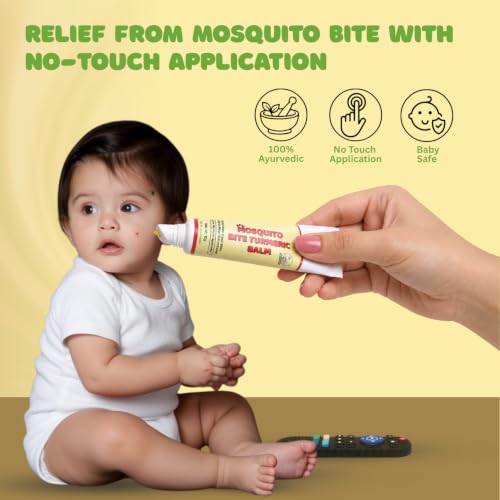 Image of Tekme No-Touch Applicator After Mosquito Bite Turmeric Balm for Baby | Relief from Insect Bites, Itching, Rashes & Minor Skin Irritation (10g x Pack of 1)