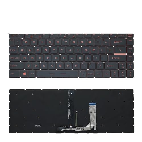 MSI GF63/GF63 8RD/GF63 8RC PS63 P65 PS42 GS65 8RE/GS65 8RF/GS65 GS65VR MS-16Q1-16Q2 pVAm[gp\RL[{[h(US Red Word Backlit)