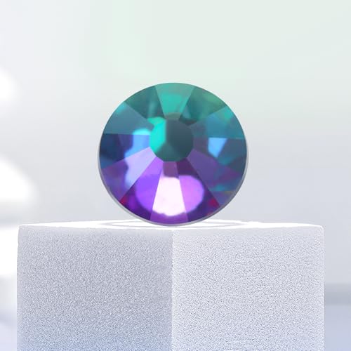 Image of Flatback Rhinestones Bulk, 14400PCS Green Volcano Rhinestones for Clothes DIY Decoration Crafts, Green Volcano, SS20, 4.6-4.8mm