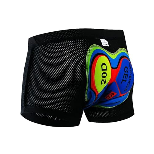 GXMDSGZ Cuissard Velo Homme sous-vêtements de Cyclisme Montagne VTT vélo Shorts équitation sous-vêtements Sport Collants Compression 19D rembourré(FLN-NK1,XL)