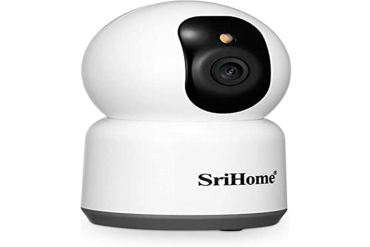 Sricam Italia SH038 kamera WiFi 5 GHz i 2,4 GHz IP, bezprzewodowa, na podczerwień, 4,0 megapikseli, HD-Cut, Onvif P2P, obsługa SD Audio, biała
