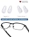 2 Pairs Replacement Nosepieces Nose Pads for Oakley Socket 5.5 OX3218/Socket 5.0 OX3217/Socket Ti OX5019/Steel Plate OX3222/Contrail OO4147 Eyeglasses