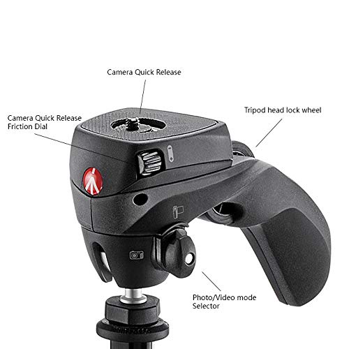 Manfrotto MKCOMPACTACN‐BK Compact Action Tripod (Black) Manfrotto MKCOMPACTACN‐BK Compact Action Tripod (Black)