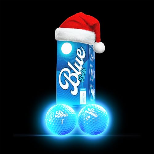 Blue Balls LED Golf Balls (Blue 2 Pack) | Glow in The...