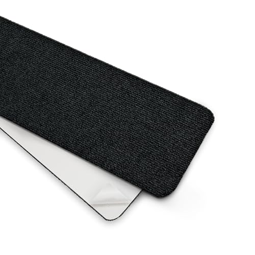 Quest Alfombrillas autoadhesivas para peldaños de escaleras, 76 x 20 cm, alfombrillas para escalones interiores para escaleras, antideslizante, alfombra para escaleras, juego de 15 unidades, color