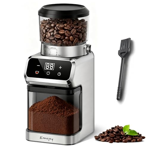 Coffee Grinder Electric, Emojoy Coffee Bean Grinder with 30 Grind...