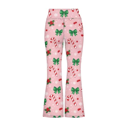Image of Girls Flare Leggings Cute Bell Bottoms for Teen Girls Wide Leg Sweatpants for 5-14 T