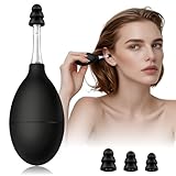 Ear Pressure Relief Suction Device - Airplane Ear Tinnitus Relief, Ear Ache Pain Relief Through Inner Ear Pressure Balance, Migraine Ear Pressure Relief Tool, Reduces Tension (Black)