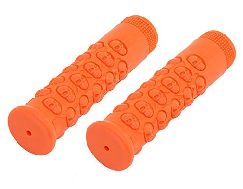 Alta Kraton Rubber Skull Bicycle Grips, 10 Colors.