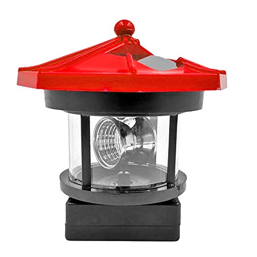 Domybest Phare Solaire LED Détecteur de Mouvement Lanterne Rotative Lampe Solaire Extérieur Imperméable pour Jardin Cour Chemin Paysage éclairage Lumière...