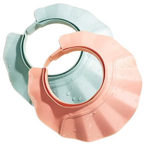 2 Piezas Visera de Ducha para Adultos y niños Protector de Lavado de Cabello de bebé Ajustable de 21 Niveles Gorro de Lavado de Cabello Antideslizante Impermeable para baño Visera de baño p