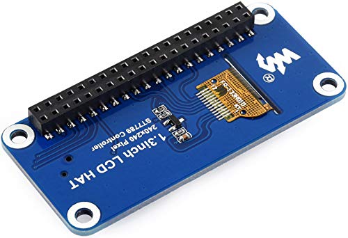 Image of waveshare 1.3inch LCD Display HAT for Raspberry Pi 4B /3B+ /3B /2B /Zero /Zero W /Zero WH, IPS Screen 240x240 Pixels RGB, 65K Display Color with Embedded Controller Communicating via SPI Interface