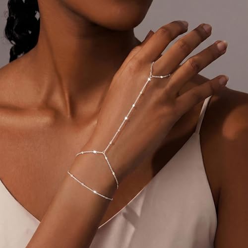 Moodear Silver Hand Chain Bracelet for Women by Moodear - Used condition - Image 8