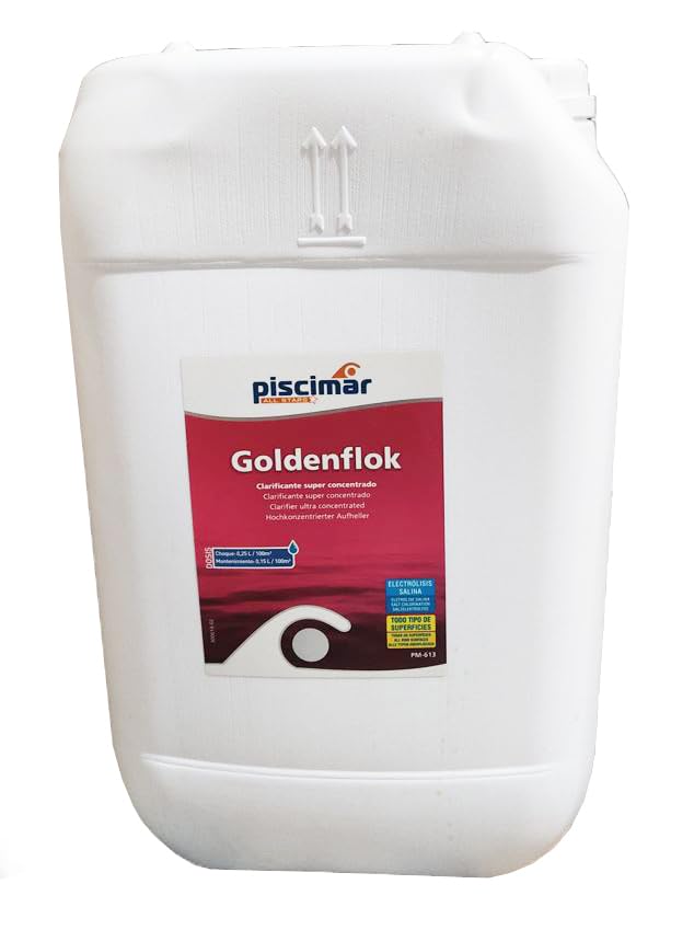 PM-613 GOLDENFLOK: Coagulante clarificante superconcentrado. Garrafa 25 Lt