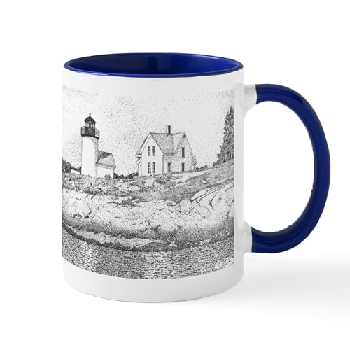 CafePress Curtis Island Lighthouse Maine Mug 11 oz