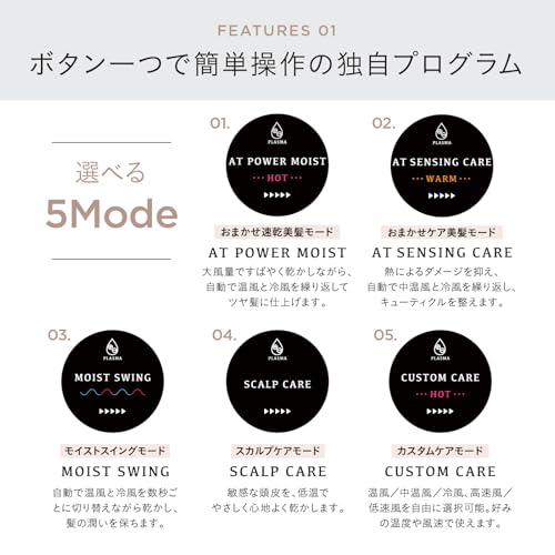 マスターモイスト ヘアドライヤー イオニス (LG（ライトグレー）) の商品画像 4