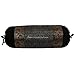 Stylo Culture Indian Polydupion Cylindrical Tubular Yoga Bolster Cuscino copricuscino Nero Jacquard Brocade Border Paisley Large Diwan Cylinder Cuscino copricuscino (1 Pz) | 30x15 Pollici (76x38 cm)
