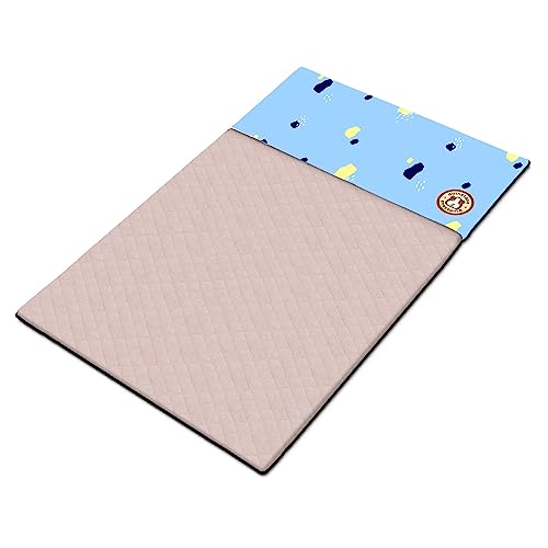 GuineaDad Premium Liner Fleece Guinea Pig Cage Liner Ultra-Plush Reusable Fleece Bedding with Waterproof Bottom Extra Absorbent Liner for 2x3 C&C Cage (Rainy Day)
