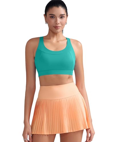 Image of RUNNING GIRL Sports Bras for Women High Support,Racerback Supportive Molded Cup Sports Bra with Sewn in Pads