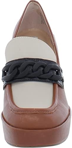 Steve Madden Women's Rhylee Penny Loafer, Cognac Multi Chain, 9.5 | Image 5