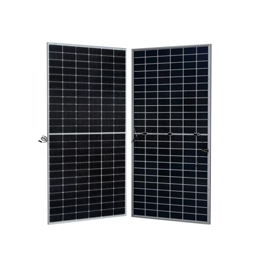 WAAREE II 700 Watt 48 V Mono PERC Dual Glass N-Type Bifacial Solar Panel II High Efficiency 132 Cells II Best in Class Thermal II 30 Years Power Output Warranty || Pack of 1