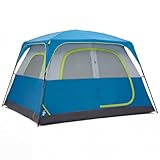 OLIXIS 6 Person Camping Tent, 81in Tall Waterproof Windproof Tent with Double Layer, Large Mesh Windows & Carry Bag, Quick Setup for Family Outdoor, Backpacking, Hiking, Navy Blue