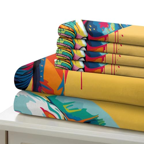 Housse de couette éléphant coloré 140x200 microfibre 3D - 7