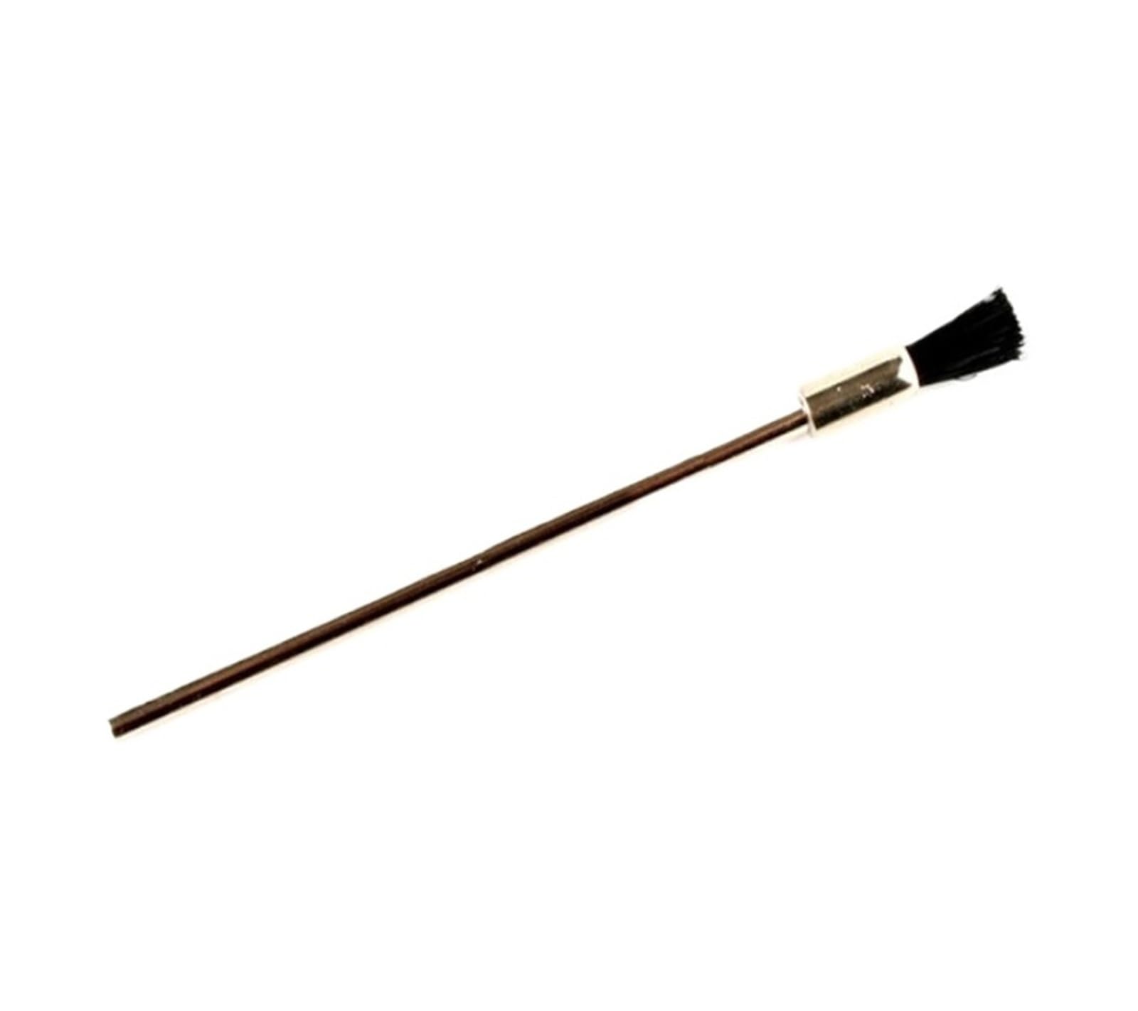 Pen Wire Brush 100mm With 3.0 Round Long Shank,Steel Cleaning End Brushes Rotary Tool Pen Wire Brush Rust Paint Removal(Black)