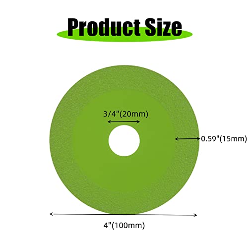 Friusate Glass Cutting Disc,4 Inch Indestructible Diamond Disc For Angle Grinder,Tile Cutting Blade,Glass Cutting Wheels Cutting Saw Blade Grinding Disc For Smooth Polished Cutting&Grinding (6) #TOP1