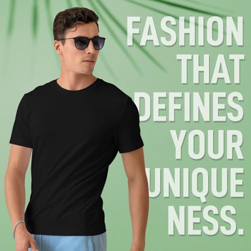 Image of CreativiT Unisex Plain Casual Half Sleeve Round Neck T-Shirt | 100% Recycled Cotton Rich T-Shirt Pack of 1