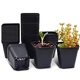 RooTrimmer 育苗ポット 3号 40個セット 根腐れ防止 多肉植物用 PPプラスチック鉢 スリット排水 繰り返し使用 マット仕上げ 9cm×10cm 屋内園芸 耐久性苗ポット