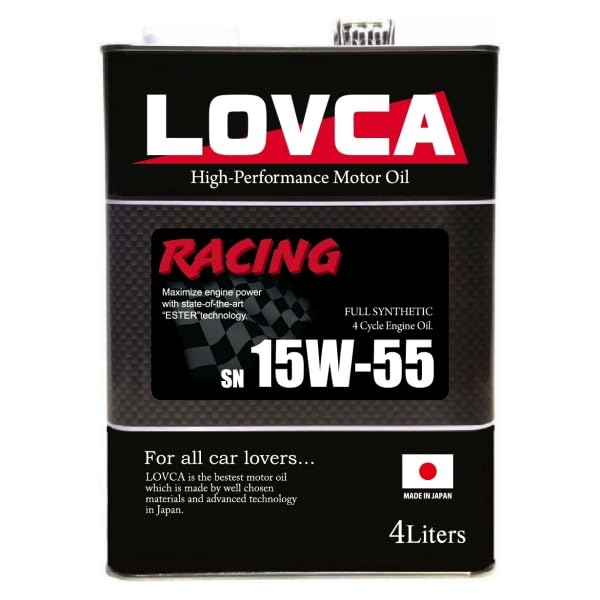 LOVCA Racing エンジンオイル 15W-55 20L Amazon | LOVCA RACING 15W-55 4L SN エンジンオイル □LR1555-4 | 車