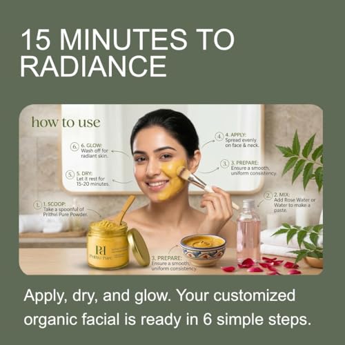 Image of Ubtan Face Pack Powder 300g | Ayurvedic Herbal Ubtan for Glowing Skin & Tan Reduction | Controls Excess Oil | Sandalwood, Turmeric & Multani Mitti | Natural Face & Body Pack