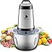 Nestling® Broyeur d'aliments électrique 600W, Hachoir à légumbot culinaire Broyeur à 4 lames tranchantes pour viande, Fruits et Noix avec 2L Bol en acier inoxydable de qualité alimentaire