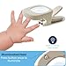 Baby Proof Me Baby Nail Clipper & File with LED Light, Fingernail Cutter with Catcher for Newborn, Infants & Toddlers- Magnifier for Ultra Visibility, Baby Essentials Nail Trimmer (White)