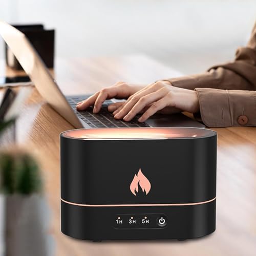 Humidificateur d'air et diffuseur d'arôme noir 159x79x107mm - 6