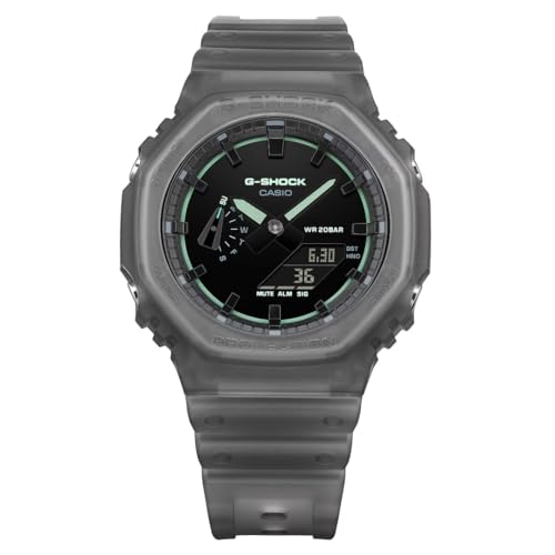 Image of Casio G-Shock Smoke Light Analog-Digital Gray Resin Watch GA2100K-1A