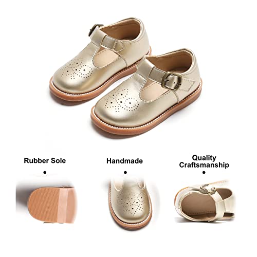 Image of Felix & Flora Toddler Little Girl Mary Jane Dress Shoes - Ballet Flats for Girl Party School Shoes