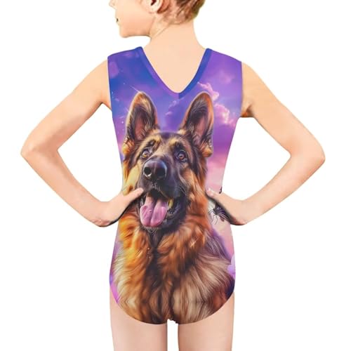 Image of Xpyiqun Bathing Suits for Girls 3-14 Kids Summer One Piece Swimwear Beach Sport Sleeveless Swimsuits Athletic