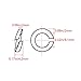Yinpecly M8 Copper Split Lock Washer,Metric Spring Lock Ring Washer for Screw Bolt Bronze 10pcs