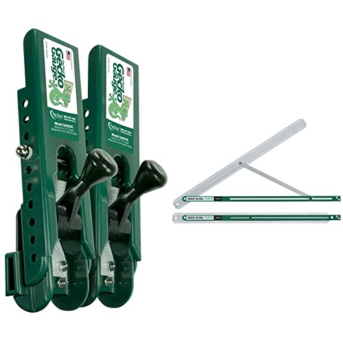 PacTool Siding Installation Tool Bundle for 7/16-inch Thick LP Siding - Includes Gecko Gauge, 30-Inch Aluminum Gable Scribe, and Accessories